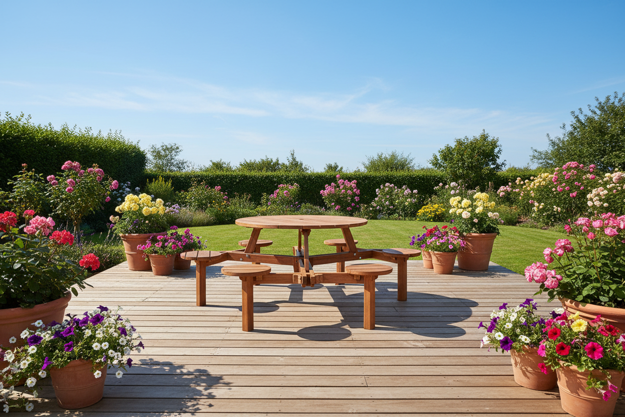 Productfoto op zomerterras