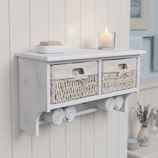 Provençaalse badkamer — driekwart