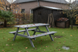 Remia Picknicktafel grijs regen authentiek
