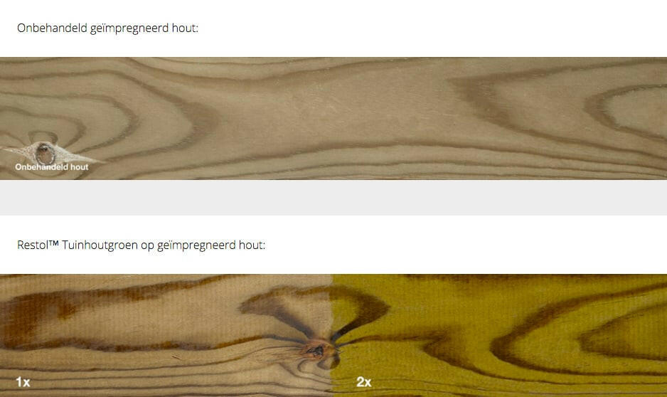 RESTOL HOUTOLIE TUINHOUTGEEL (1 liter)