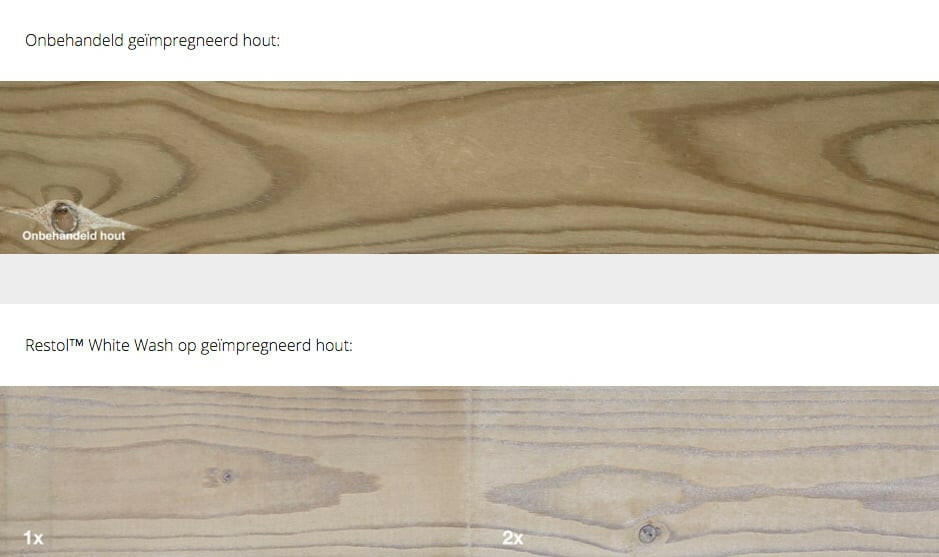 RESTOL HOUTOLIE WHITE WASH (1 liter)