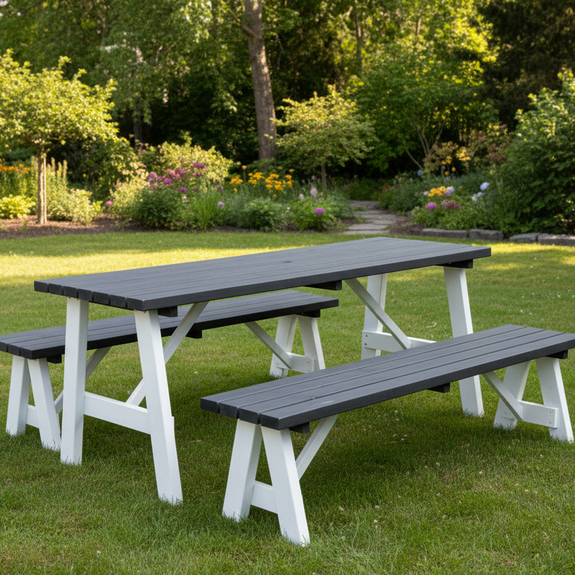 Rodeo tuintafelset in achtertuin