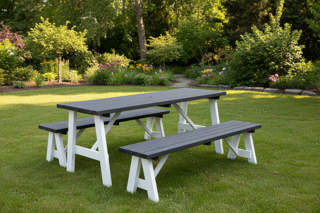 Rodeo tuintafelset in achtertuin