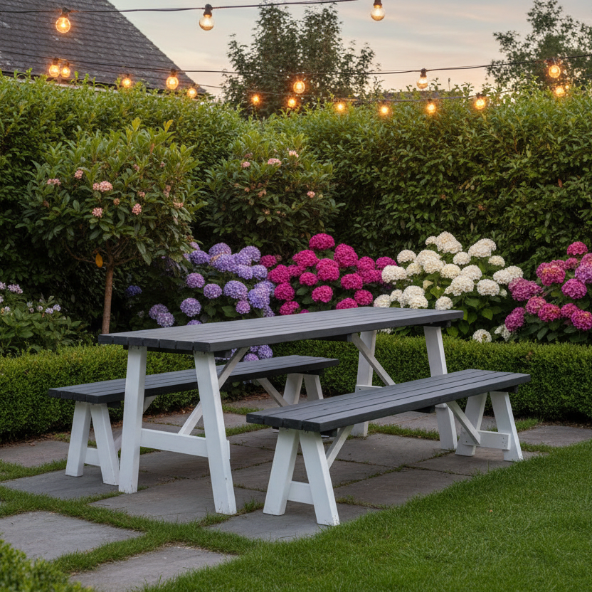 Rodeo tuintafelset met string lights