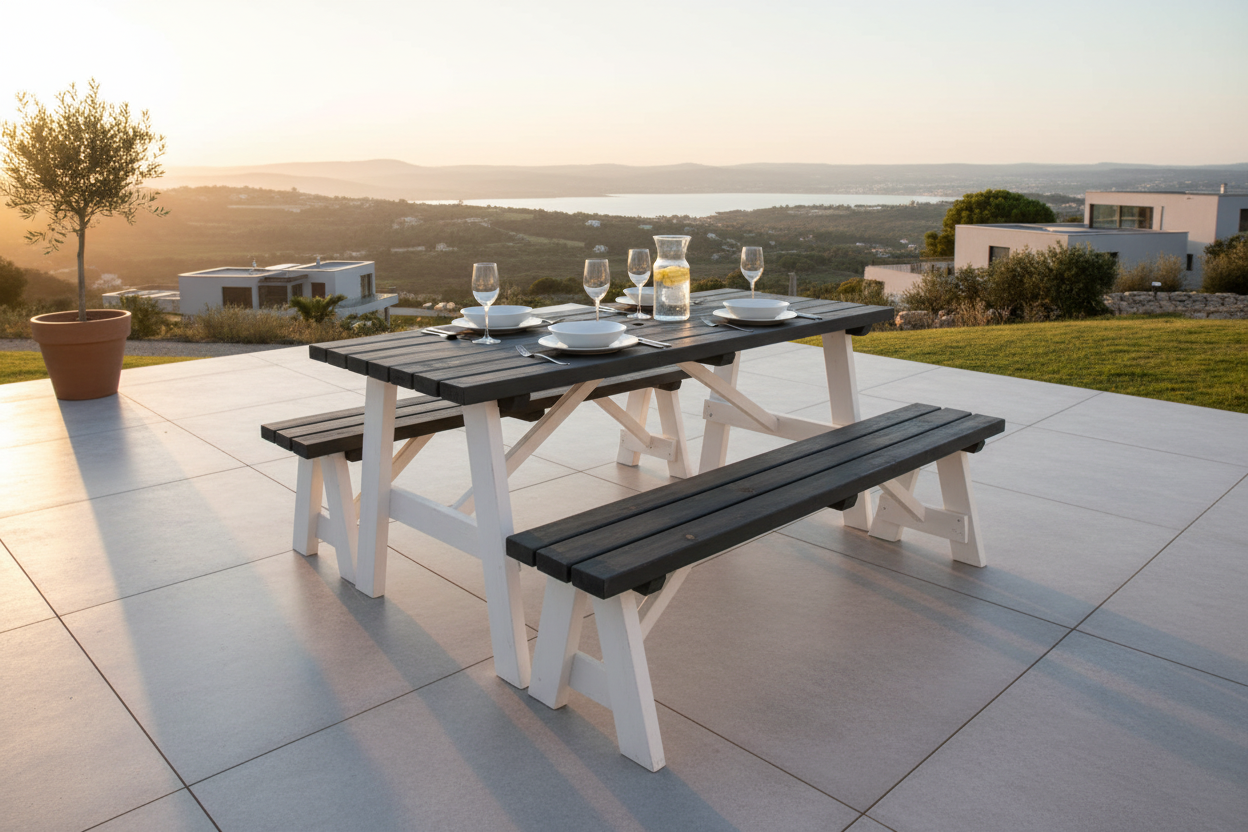 Rodeo tuintafelset met uitzicht