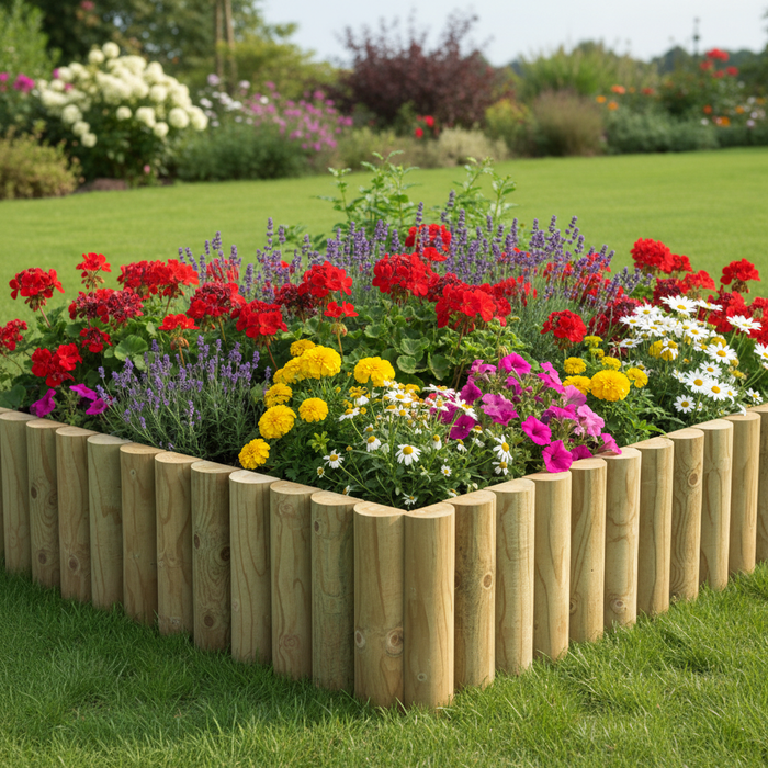 Bordures de jardin en bois