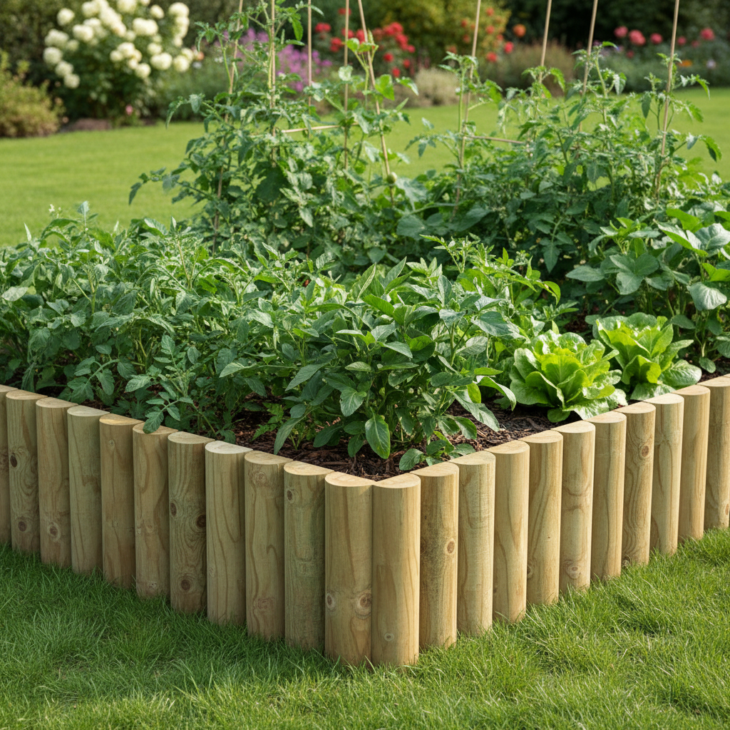 Rolborder moestuin