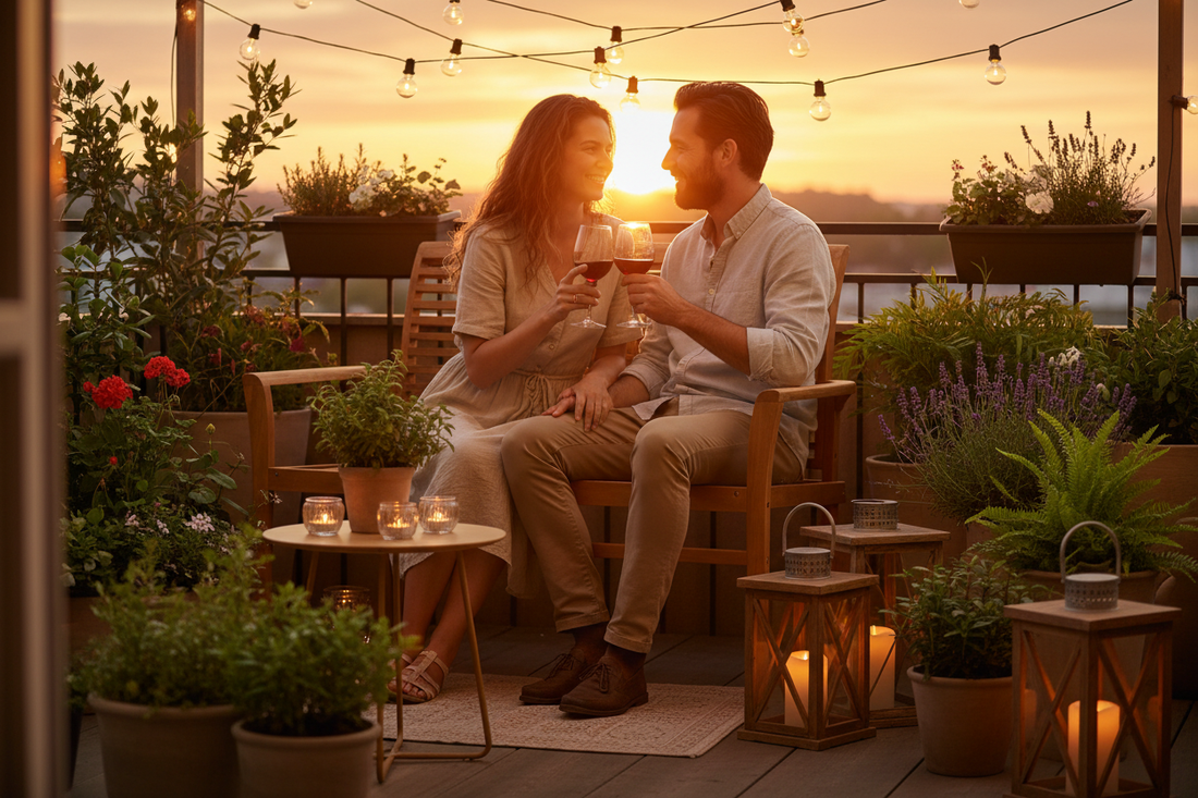Romantic Evening Balcony
