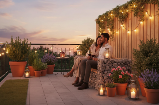 Romantic Evening Balcony