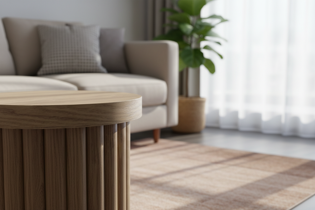 Table d'appoint ronde Ø40 × 48 cm