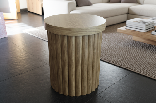 Table d'appoint ronde Ø40 × 48 cm