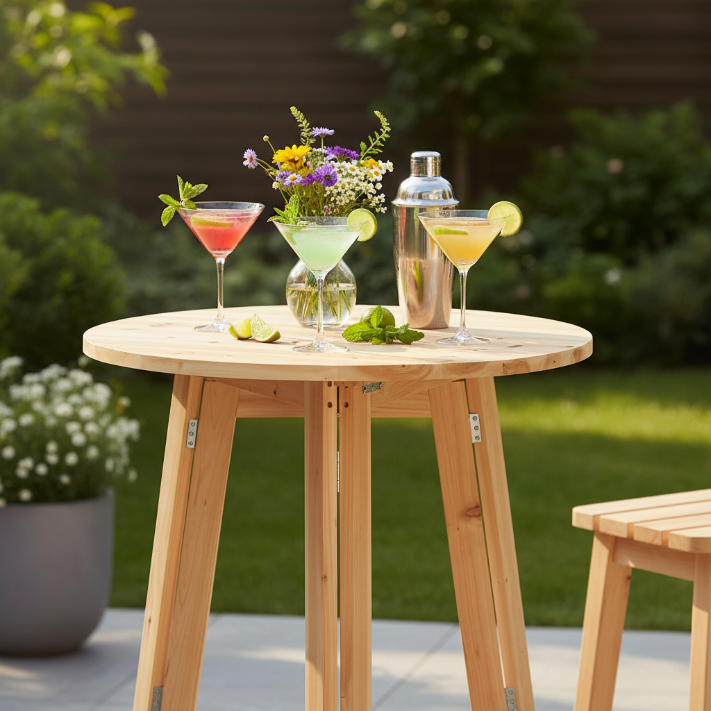 Ronde bartafel met cocktail styling