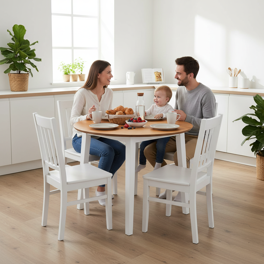 Ronde eettafel 90cm - ontbijt