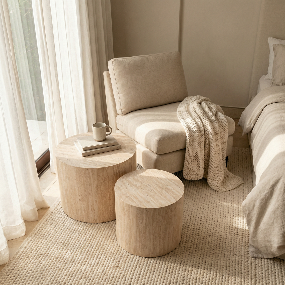 Ronde salontafel set (2-delig) – foto 5