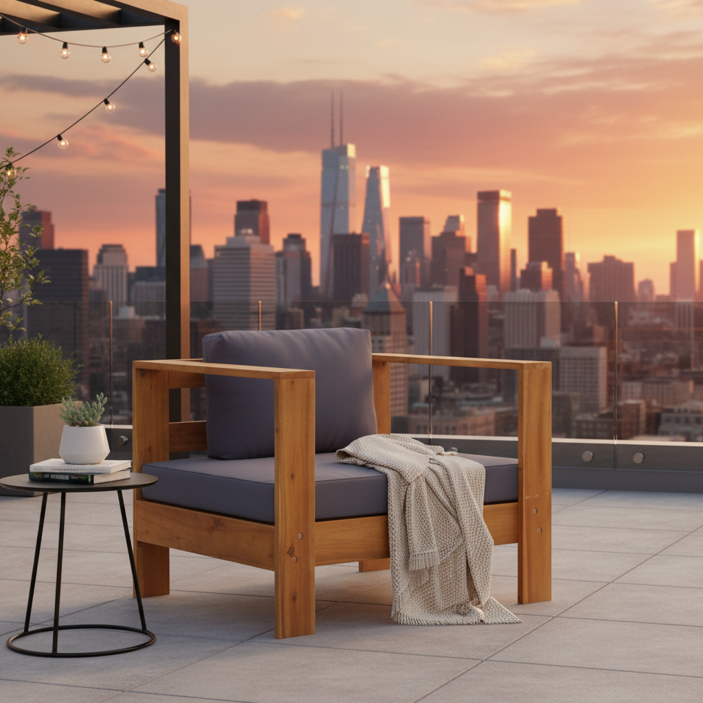 Rooftop terras setting