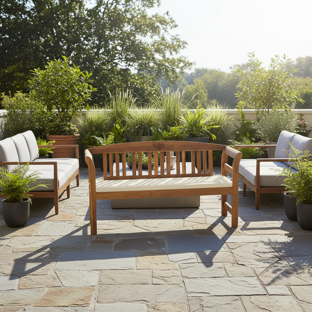 Ruim terras zonder mensen