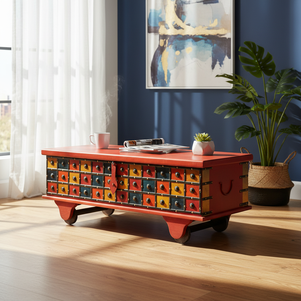 Salontafel in modern appartement