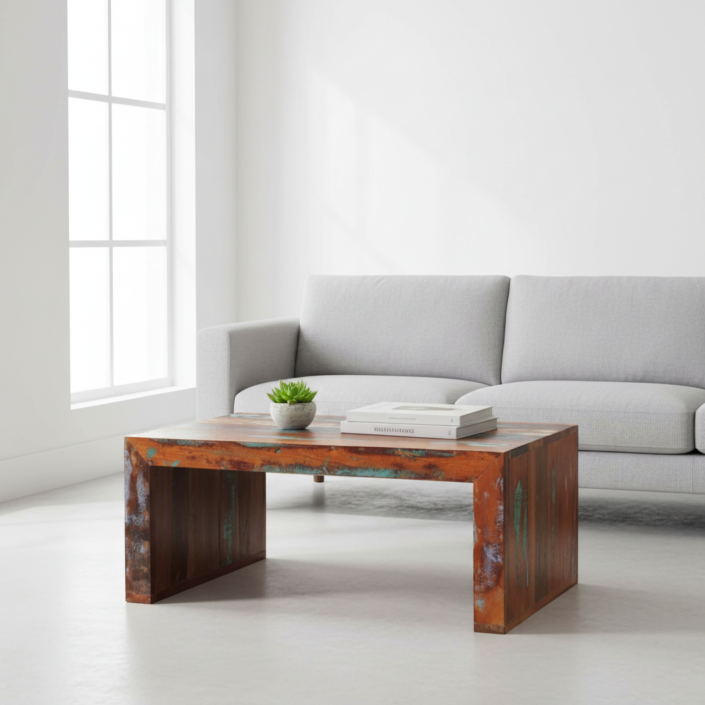 Salontafel in Scandinavische woonkamer