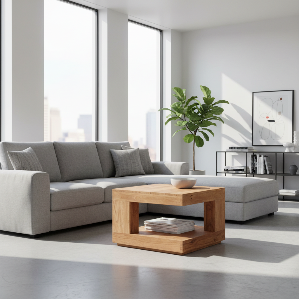 Salontafel in stedelijk appartement