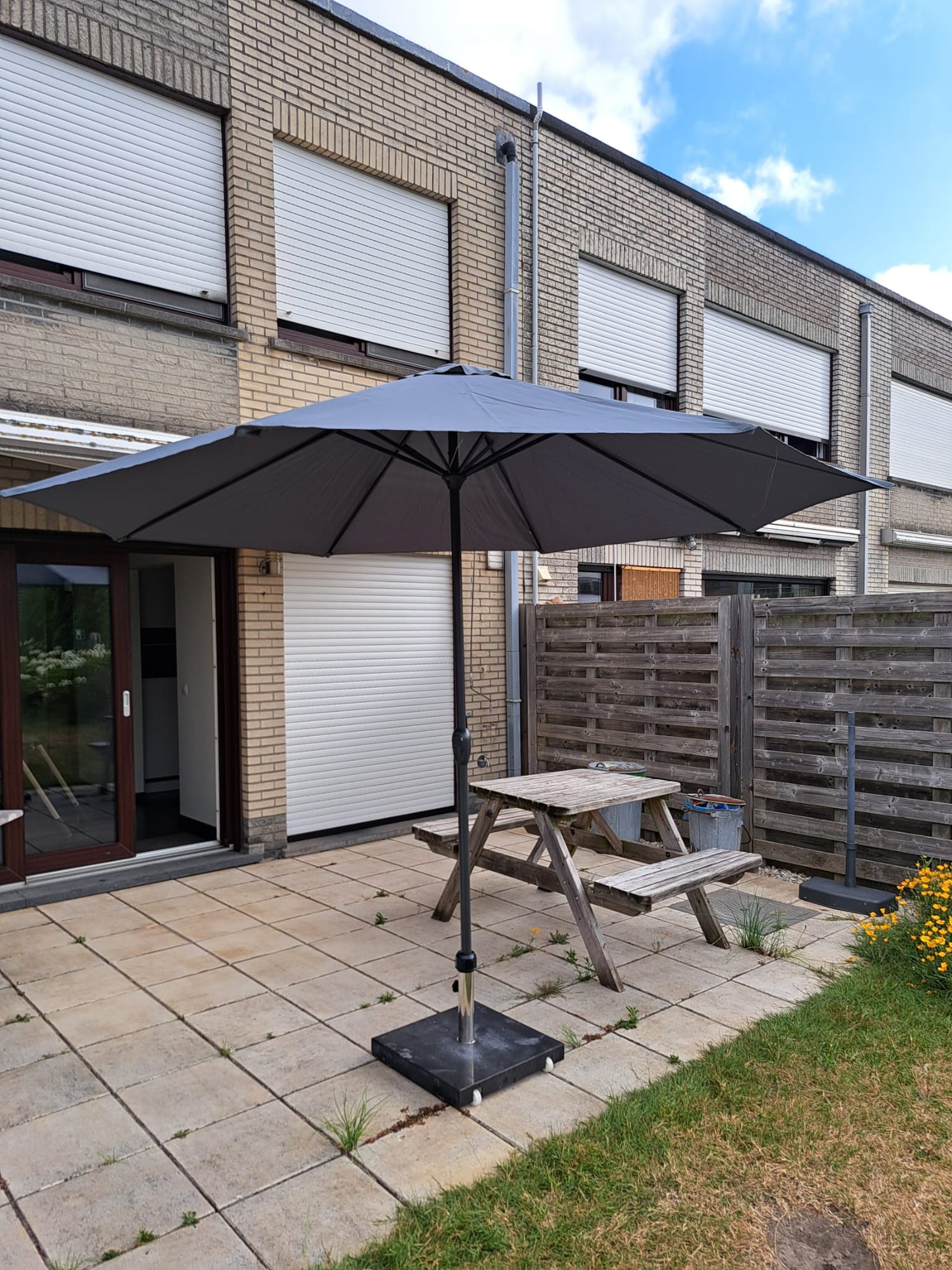 Parasol Salou antraciet, Ø3m