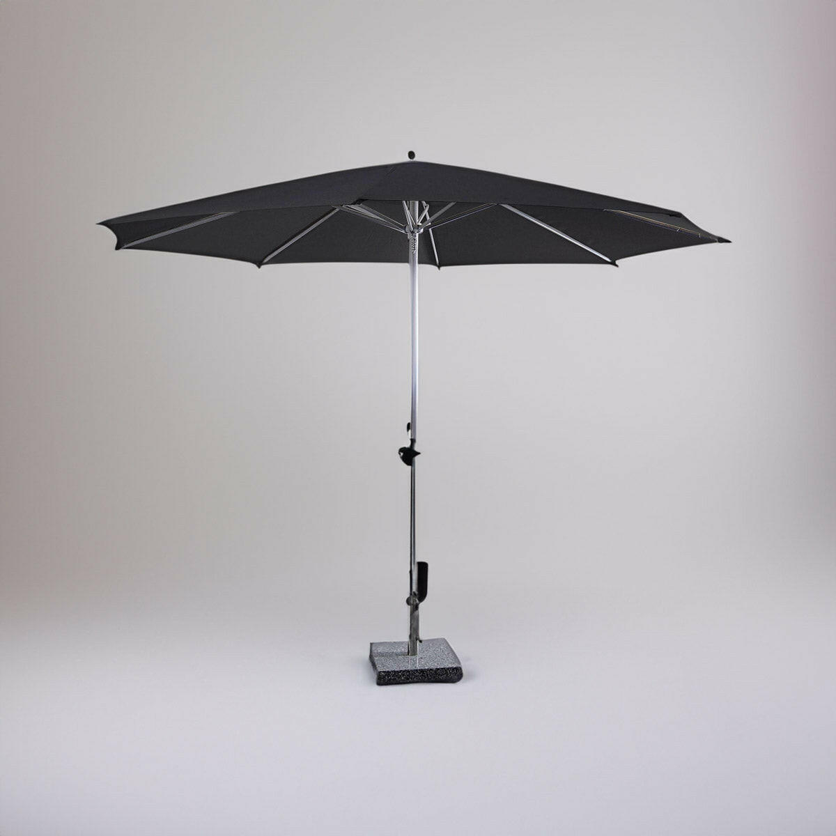 Parasol Salou zwart, Ø3m..