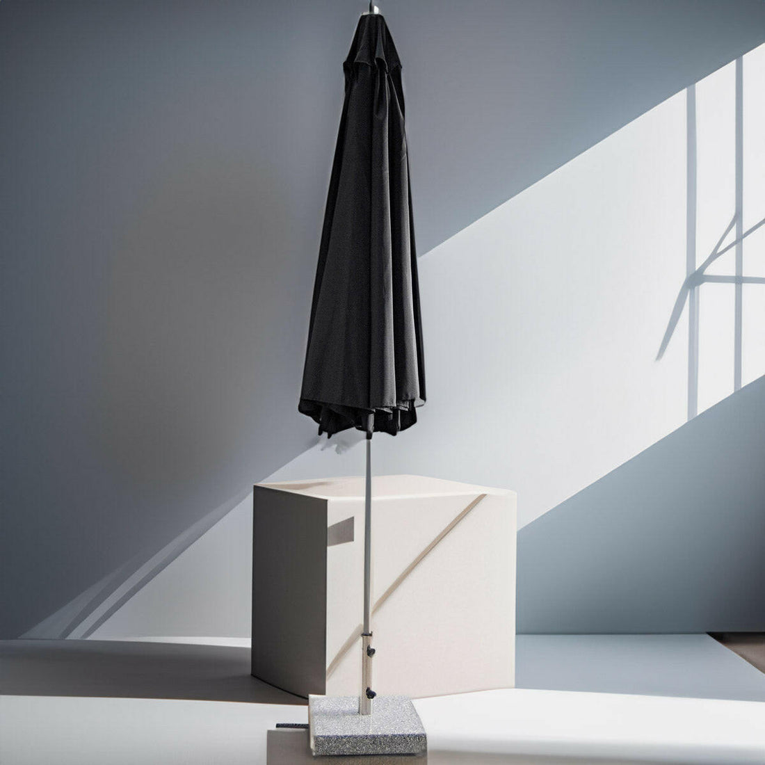 Parasol Salou zwart, Ø3m..