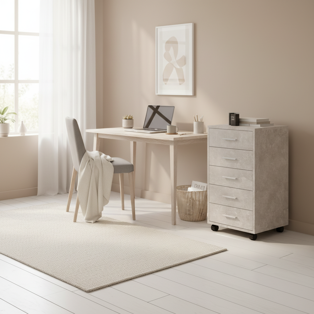 Scandinavische thuiskantoor