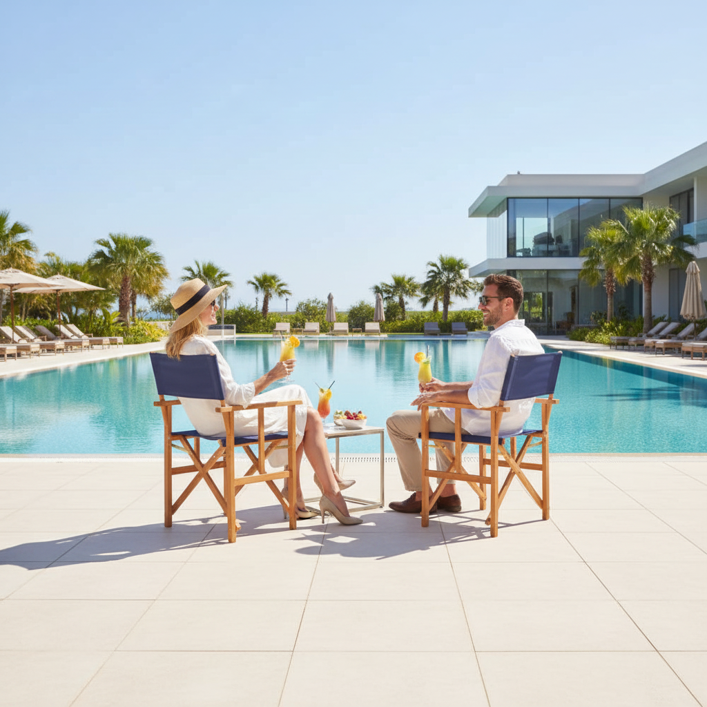 Setting 2: Bij het zwembad met mensen