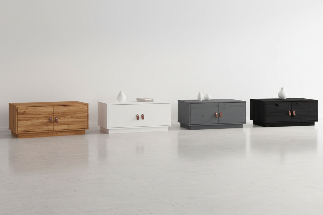 Showroom alle 4 varianten op vloer