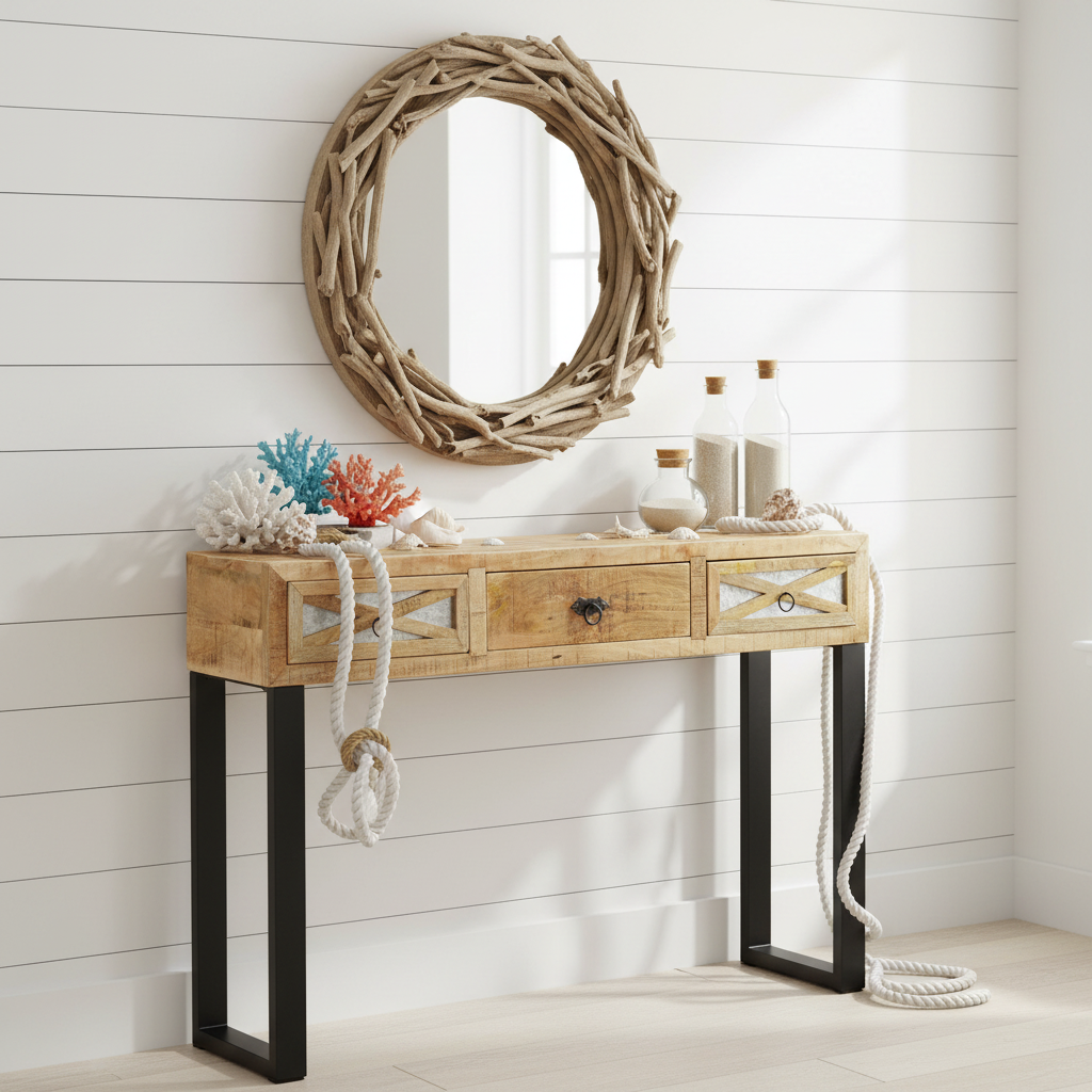 Sidetable in strandhuis