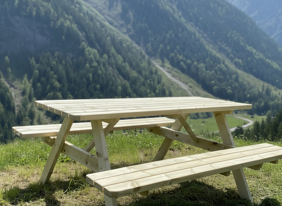 SMART picknicktafel 180 cm KING ® (35 mm. plankdikte)