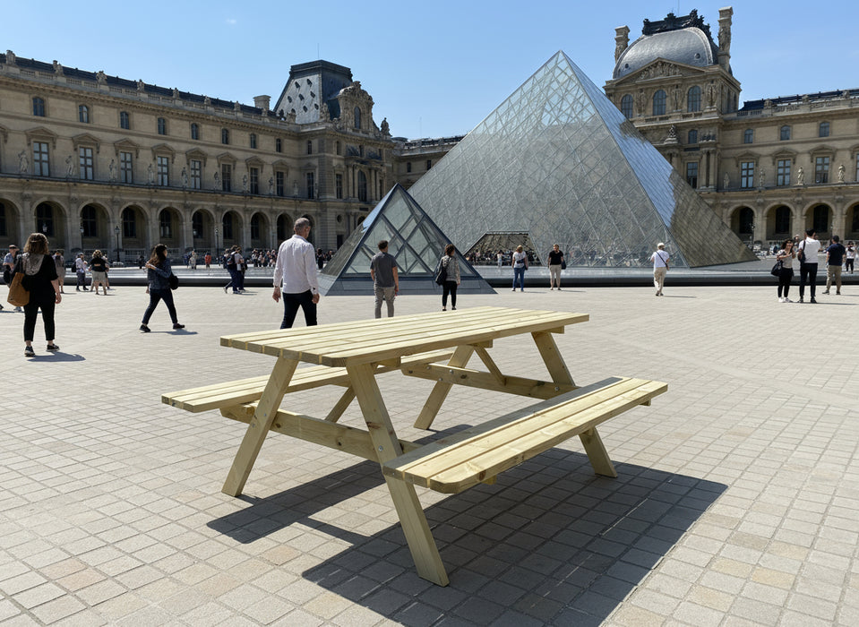 SMART picknicktafel 180 cm KING ® (35 mm. plankdikte)