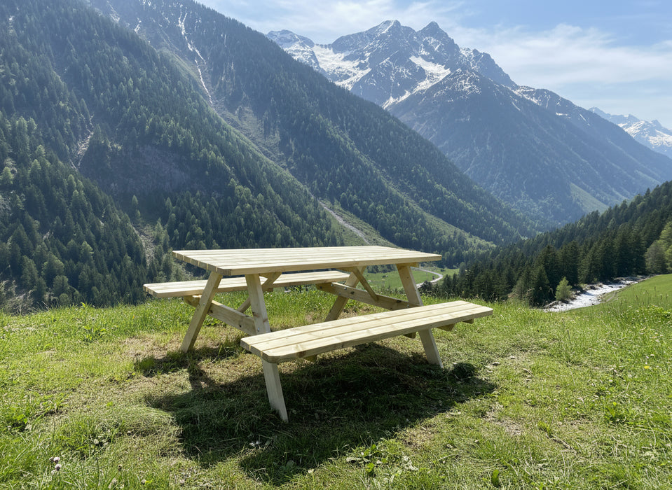 SMART picknicktafel 180 cm KING ® (35 mm. plankdikte)