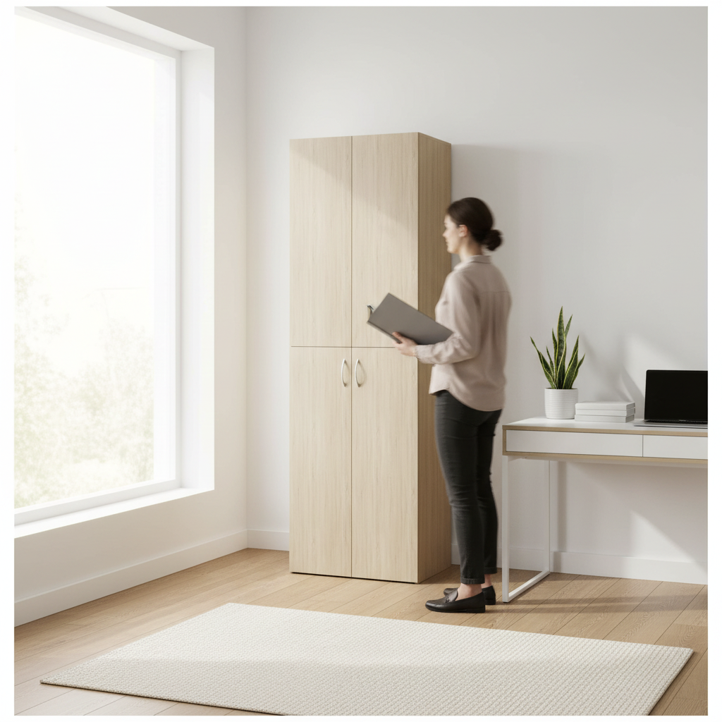 Sonoma eiken kantoorkast met lifestyle moment