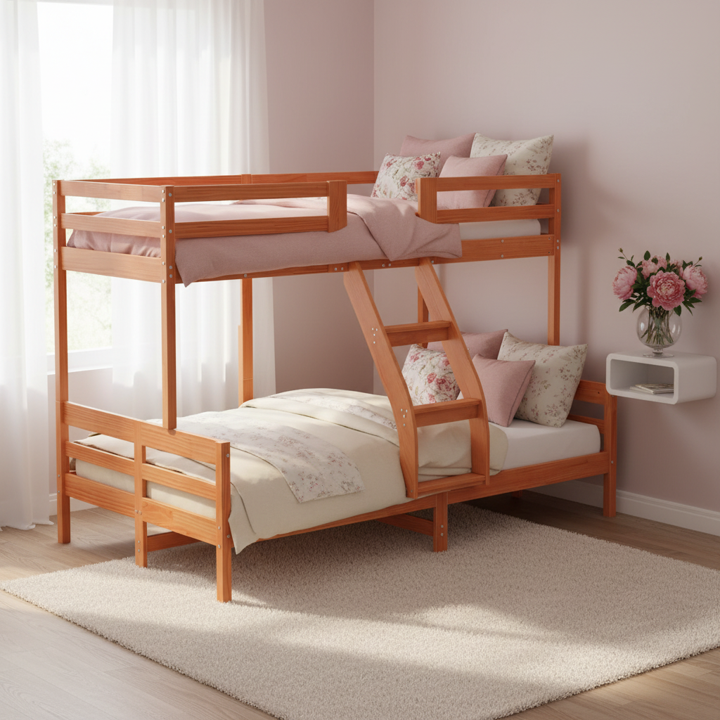 Stapelbed in meisjeskamer