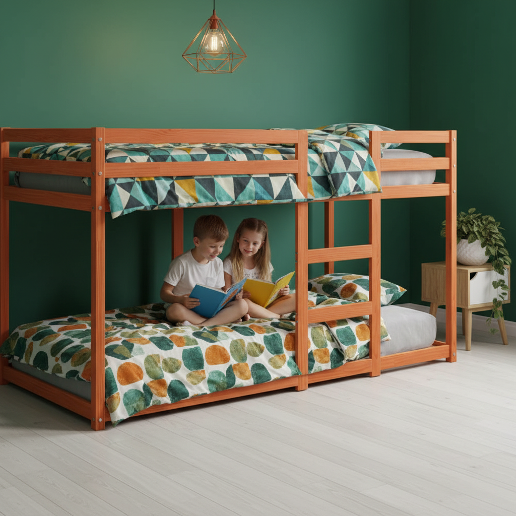 Stapelbed in moderne kamer