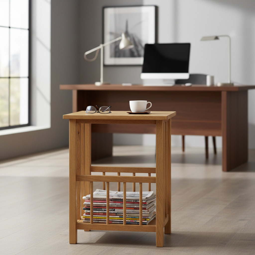 Studeerkamer met kranten