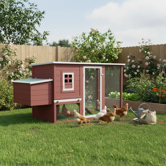 Suburban backyard garden