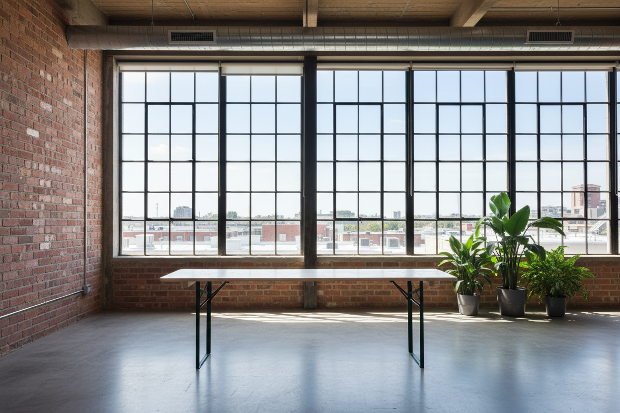Tafel alleen in loft