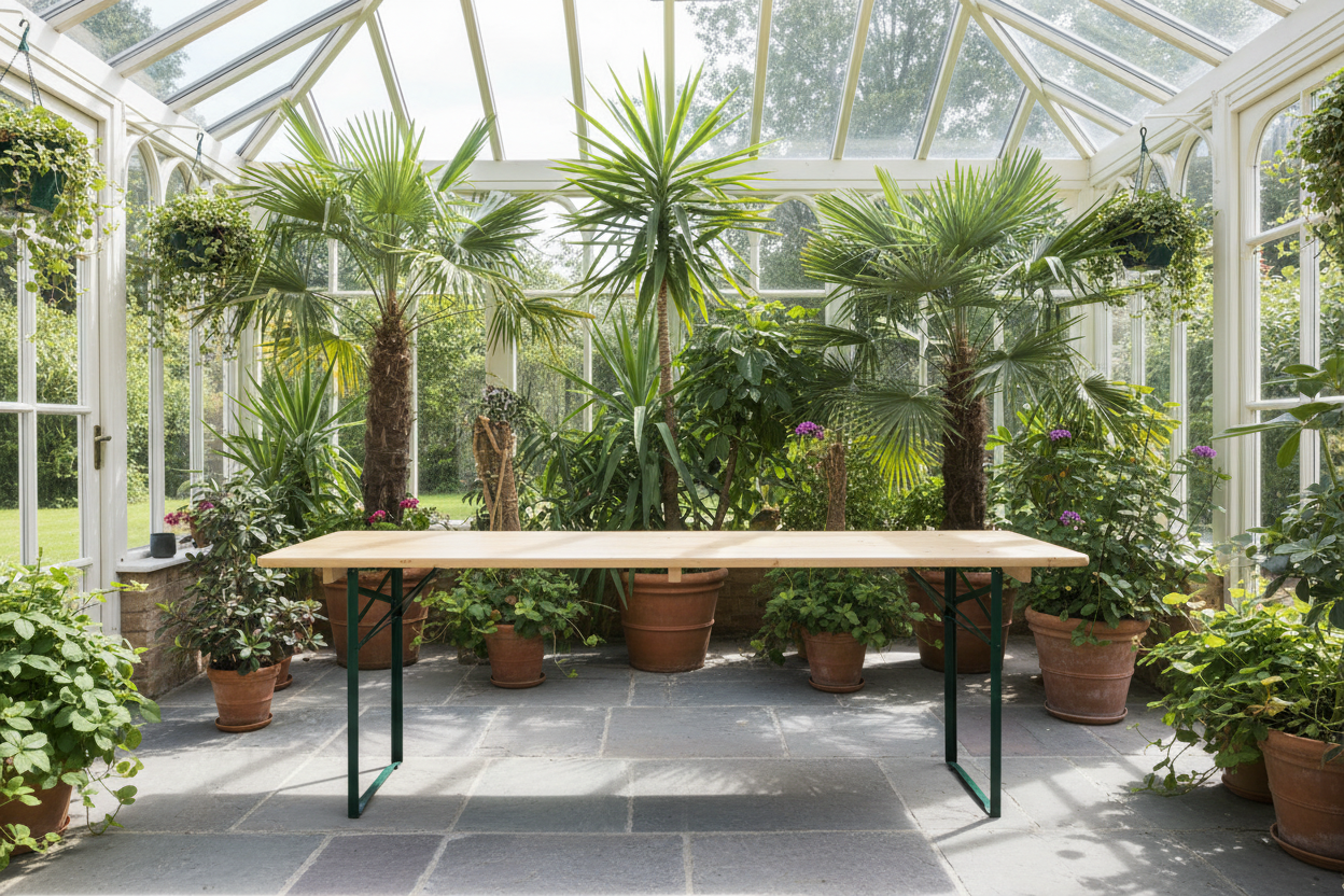 Tafel alleen in serre