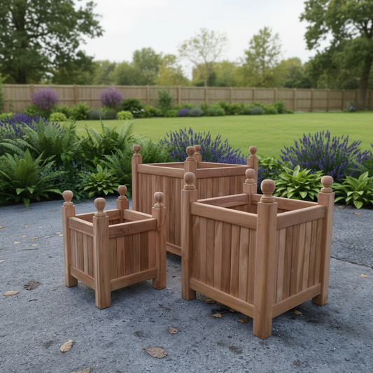 3 x Teak Bloembakken | 150 euro korting