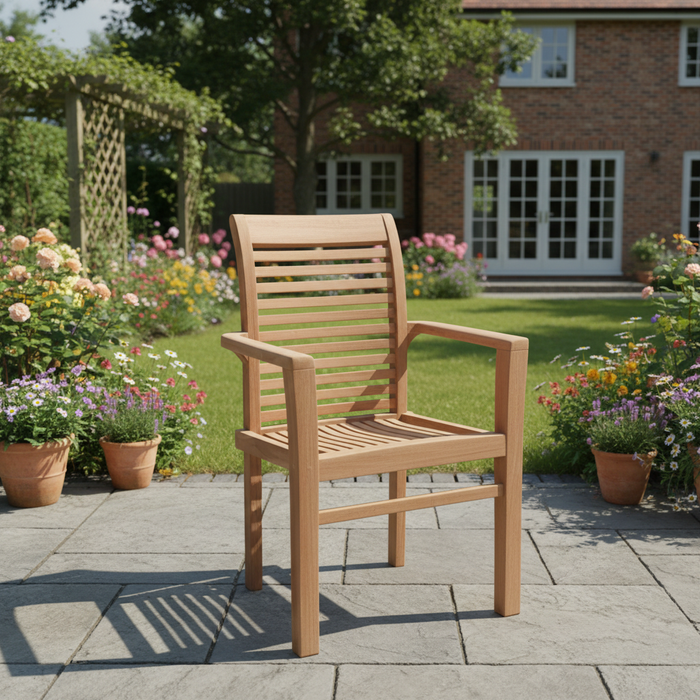 Teakhouten Stapelstoel – Nieuw Model