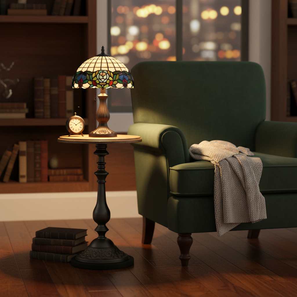 Tiffany lamp setting