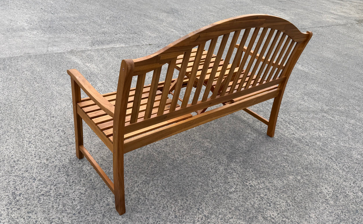 Hardhouten tuinbank Belloro – houten tuinbank met klaptafel