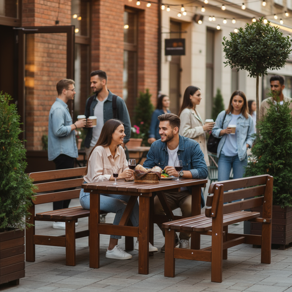 LUX Tuintafel 150 cm - 70 cm