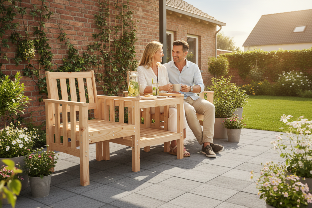 Tuinset Vlaams terras