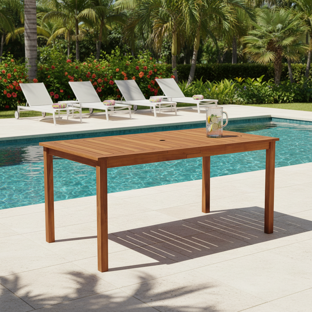 Tuintafel bij zwembad