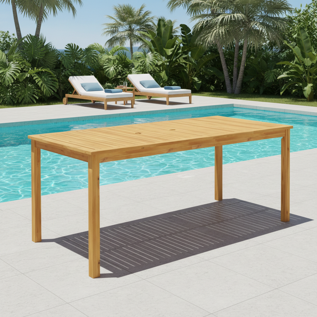 Tuintafel bij zwembad