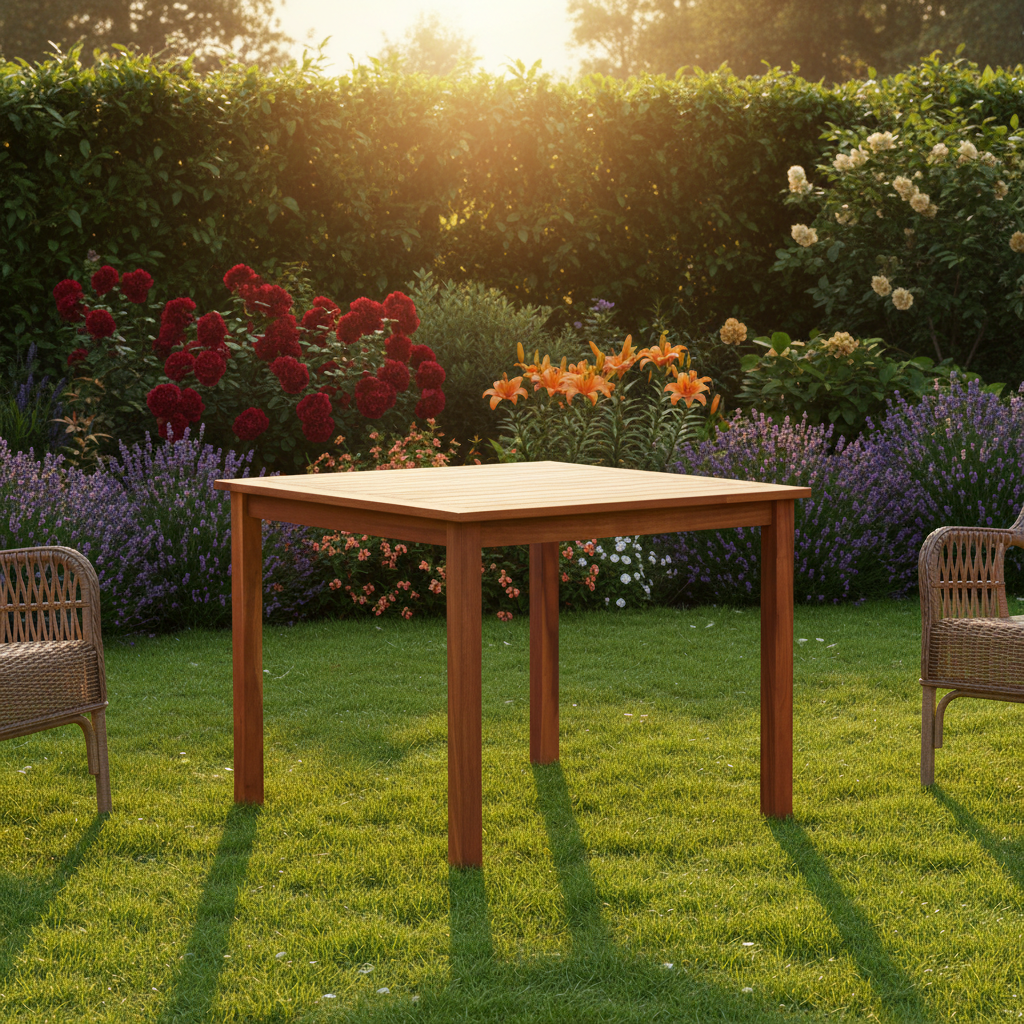 Tuintafel in luxe tuin