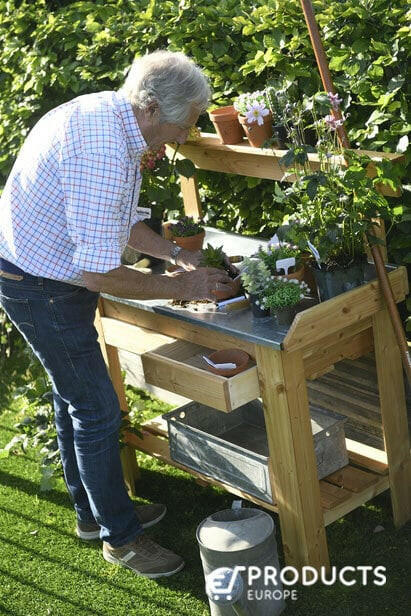 Douglas Gartenarbeitstisch mit Zinkplatte